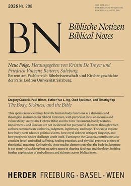 Abbildung von The Body, Sickness, and the Bible | 1. Auflage | 2026 | beck-shop.de