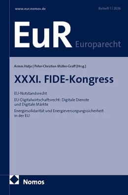 Abbildung von Hatje / Müller-Graff | XXXI. FIDE-Kongress | 1. Auflage | 2026 | beck-shop.de