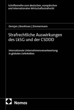 Abbildung von Domjan / Brockhues | Strafrechtliche Auswirkungen des LkSG und der CSDDD | 1. Auflage | 2026 | beck-shop.de