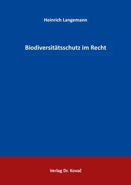Abbildung von Langemann | Biodiversitätsschutz im Recht | 1. Auflage | 2026 | 88 | beck-shop.de