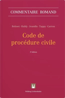 Abbildung von Bohnet / Haldy | Code de procédure civile (CPC) | 3. Auflage | 2026 | beck-shop.de