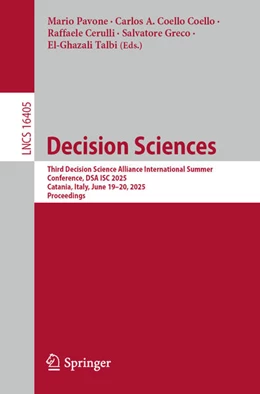 Abbildung von Pavone / Coello Coello | Decision Sciences | 1. Auflage | 2026 | beck-shop.de