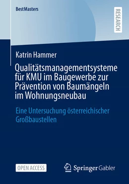 Abbildung von Hammer | Qualitätsmanagementsysteme für KMU im Baugewerbe zur Prävention von Baumängeln im Wohnungsneubau | 1. Auflage | 2026 | beck-shop.de