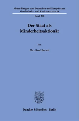 Abbildung von Brandt | Der Staat als Minderheitsaktionär | 1. Auflage | 2026 | beck-shop.de