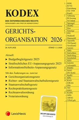 Abbildung von KODEX Gerichtsorganisation 2026 | 28. Auflage | 2026 | beck-shop.de