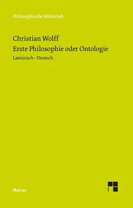 Abbildung von Wolff / Effertz | Erste Philosophie oder Ontologie | 1. Auflage | 2026 | 569 | beck-shop.de