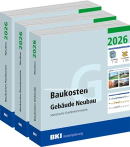 Abbildung von BKI Baukosteninformationszentrum Deutscher Architektenkammern | BKI Baukosten Gebäude + Positionen + Bauelemente Neubau 2026 - Kombi Teil 1-3 | 1. Auflage | 2026 | beck-shop.de