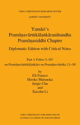 Abbildung von Franco / Matsuoka | Yamari’s Pramanavarttikalankaranibandha | 1. Auflage | 2026 | 28 | beck-shop.de