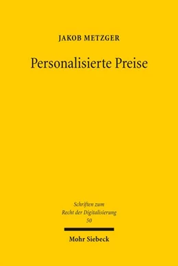 Abbildung von Metzger | Personalisierte Preise | 1. Auflage | 2026 | beck-shop.de