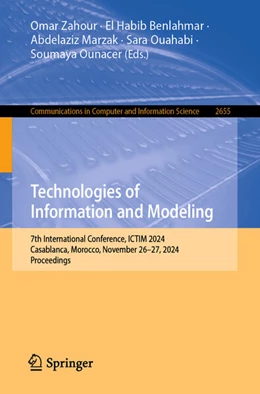 Abbildung von Zahour / Benlahmar | Technologies of Information and Modeling | 1. Auflage | 2026 | beck-shop.de