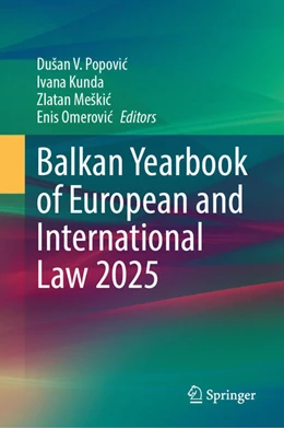 Abbildung von Popovic / Kunda | Balkan Yearbook of European and International Law 2025 | 1. Auflage | 2026 | beck-shop.de