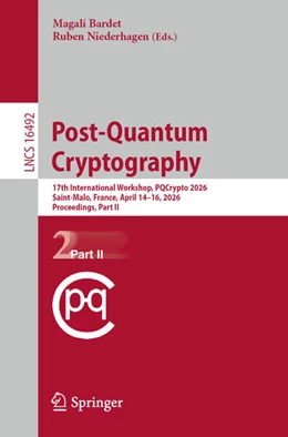 Abbildung von Bardet / Niederhagen | Post-Quantum Cryptography | 1. Auflage | 2026 | beck-shop.de