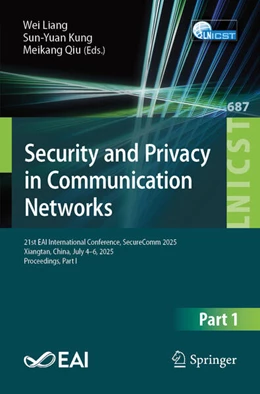 Abbildung von Liang / Kung | Security and Privacy in Communication Networks | 1. Auflage | 2026 | beck-shop.de