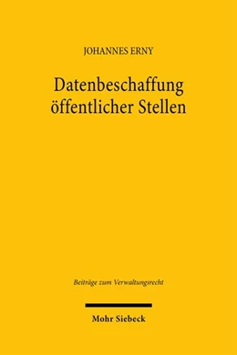 Abbildung von Erny | Datenbeschaffung öffentlicher Stellen | 1. Auflage | 2026 | beck-shop.de