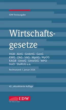 Abbildung von Wirtschaftsgesetze, 42. Auflage | 42. Auflage | 2026 | beck-shop.de