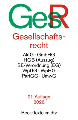 Abbildung von Gesellschaftsrecht | 21. Auflage | 2026 | beck-shop.de