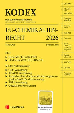Abbildung von Doralt | KODEX EU-Chemikalienrecht 2026 | 17. Auflage | 2026 | beck-shop.de