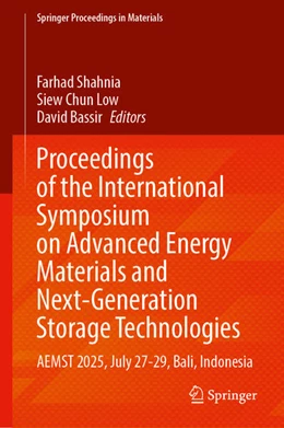 Abbildung von Shahnia / Low | Proceedings of the International Symposium on Advanced Energy Materials and Next-Generation Storage Technologies | 1. Auflage | 2026 | beck-shop.de