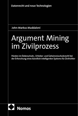 Abbildung von Maddaloni | Argument Mining im Zivilprozess | 1. Auflage | 2026 | beck-shop.de