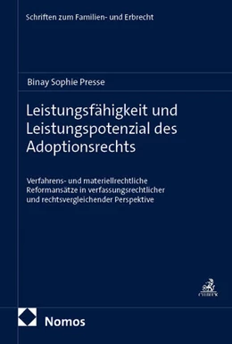Abbildung von Presse | Leistungsfähigkeit und Leistungspotenzial des Adoptionsrechts | 1. Auflage | 2026 | beck-shop.de