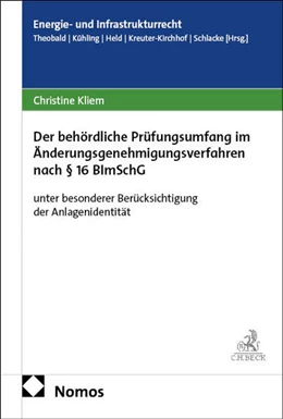 Abbildung von Kliem | Der behördliche Prüfungsumfang im Änderungsgenehmigungsverfahren nach § 16 BImSchG | 1. Auflage | 2026 | beck-shop.de