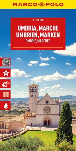 Abbildung von MARCO POLO Reisekarte Italien 08 Umbrien, Marken 1:200.000 | 10. Auflage | 2026 | beck-shop.de