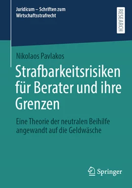 Abbildung von Pavlakos | Strafbarkeitsrisiken für Berater und ihre Grenzen | 1. Auflage | 2026 | beck-shop.de