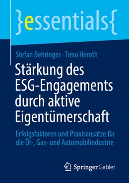 Abbildung von Behringer / Heroth | Stärkung des ESG-Engagements durch aktive Eigentümerschaft | 1. Auflage | 2026 | beck-shop.de