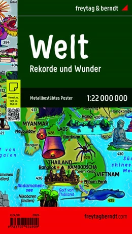 Abbildung von Freytag & Berndt | freytag & berndt Poster Weltkarte für Kinder, metallbestäbt 1:22 Mio. | 1. Auflage | 2026 | beck-shop.de