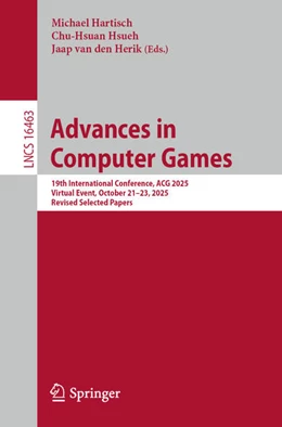 Abbildung von Hartisch / Hsueh | Advances in Computer Games | 1. Auflage | 2026 | beck-shop.de