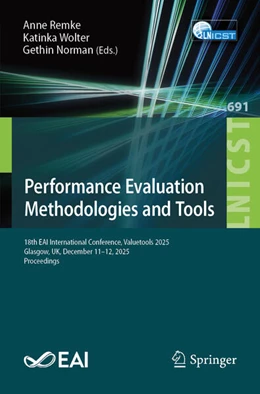 Abbildung von Remke / Wolter | Performance Evaluation Methodologies and Tools | 1. Auflage | 2026 | beck-shop.de