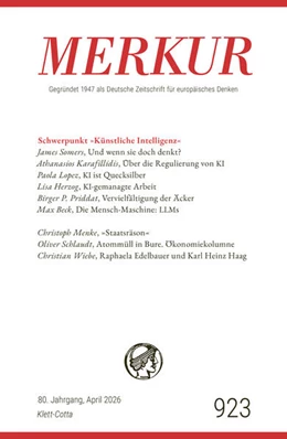 Abbildung von Demand / Knörer | MERKUR 4/2026, Jg.80 | 1. Auflage | 2026 | beck-shop.de