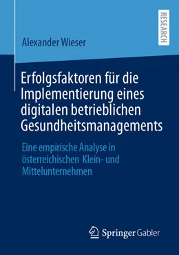 Abbildung von Wieser | Erfolgsfaktoren für die Implementierung eines digitalen betrieblichen Gesundheitsmanagements | 1. Auflage | 2026 | beck-shop.de