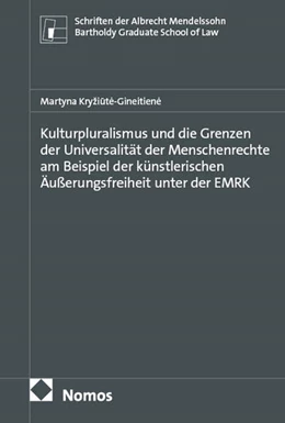 Abbildung von Kryžiute-Gineitiene | Kulturpluralismus und die Grenzen der Universalität der Menschenrechte am Beispiel der künstlerischen Äußerungsfreiheit unter der EMRK | 1. Auflage | 2026 | beck-shop.de