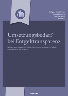 Abbildung von Drs / Kozak | Umsetzungsbedarf bei Entgelttransparenz | 1. Auflage | 2026 | beck-shop.de