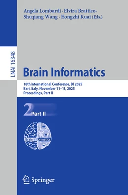 Abbildung von Lombardi / Brattico | Brain Informatics | 1. Auflage | 2026 | beck-shop.de