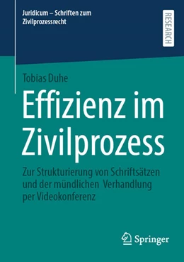 Abbildung von Duhe | Effizienz im Zivilprozess | 1. Auflage | 2026 | beck-shop.de