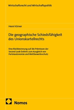 Abbildung von Kirner | Die geographische Schiedsfähigkeit des Unionskartellrechts | 1. Auflage | 2026 | beck-shop.de