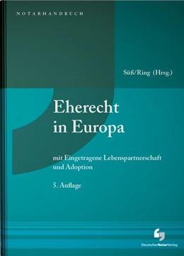 Abbildung von Süß / Ring | Eherecht in Europa | 5. Auflage | 2026 | beck-shop.de