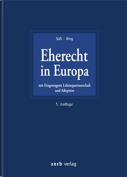 Abbildung von Süß / Ring | Eherecht in Europa | 5. Auflage | 2026 | beck-shop.de