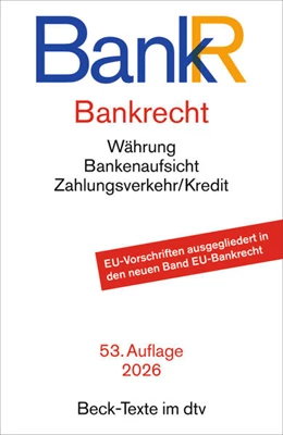 Abbildung von Bankrecht. BankR | 53. Auflage | 2026 | beck-shop.de