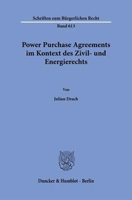 Abbildung von Drach | Power Purchase Agreements im Kontext des Zivil- und Energierechts | 1. Auflage | 2026 | beck-shop.de