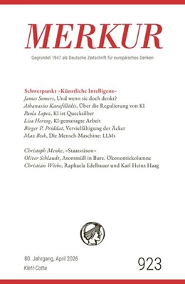 Abbildung von Demand / Knörer | MERKUR 4/2026, Jg.80 | 1. Auflage | 2026 | beck-shop.de