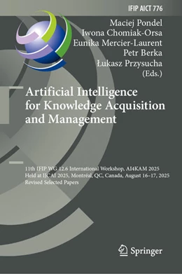 Abbildung von Pondel / Chomiak-Orsa | Artificial Intelligence for Knowledge Acquisition and Management | 1. Auflage | 2026 | beck-shop.de