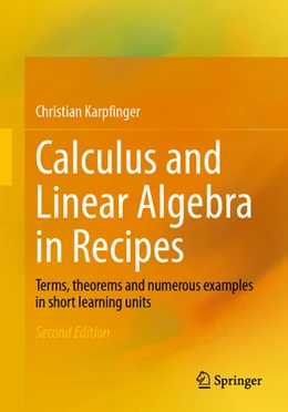 Abbildung von Karpfinger | Calculus and Linear Algebra in Recipes | 2. Auflage | 2026 | beck-shop.de