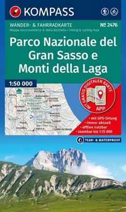 Abbildung von KOMPASS Wanderkarte 2476 Parco Nazionale del Gran Sasso e Monti della Laga 1:50.000 | 2. Auflage | 2026 | beck-shop.de