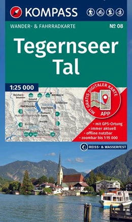 Abbildung von KOMPASS Wanderkarte 08 Tegernseer Tal 1:25.000 | 2. Auflage | 2026 | beck-shop.de