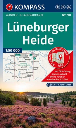 Abbildung von KOMPASS Wanderkarte 718 Lüneburger Heide 1:50.000 | 3. Auflage | 2026 | beck-shop.de