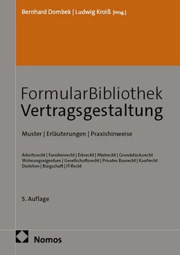 Abbildung von Dombek / Kroiß | FormularBibliothek Vertragsgestaltung | 5. Auflage | 2026 | beck-shop.de