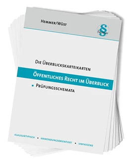 Abbildung von Hemmer / Wüst | Die Überblickskarteikarten Öffentliches Recht im Überblick | 15. Auflage | 2026 | beck-shop.de
